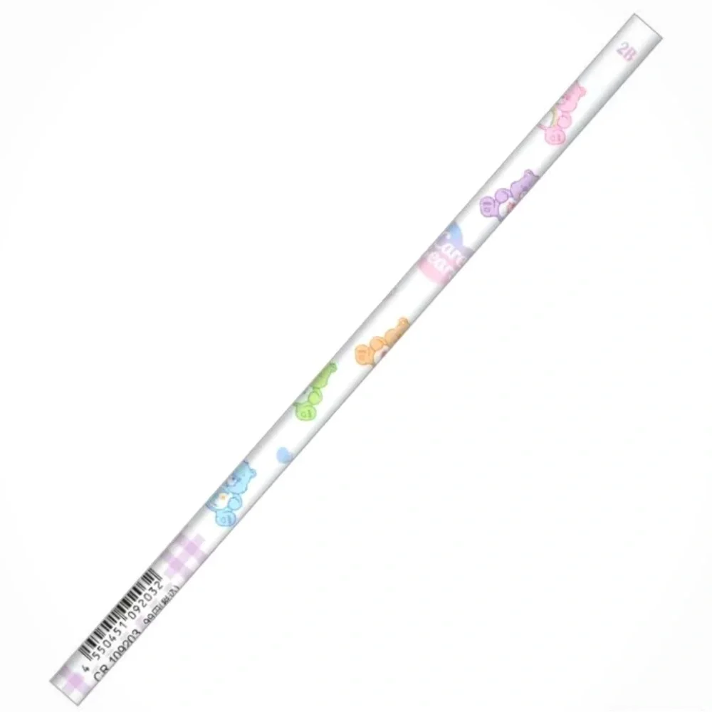 Care Bears Glitter Slim Ruler and 2 Pearlescent Pencils SET Kawaii